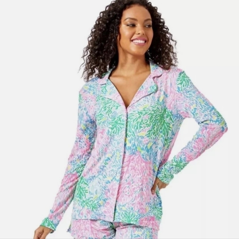 Lilly Pulitzer Knit PJ Top L